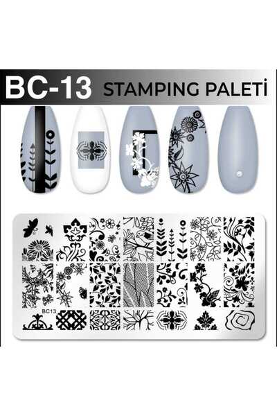 ECLAT TIRNAK BASKI STAMPİNG DESEN PALETİ BC-13