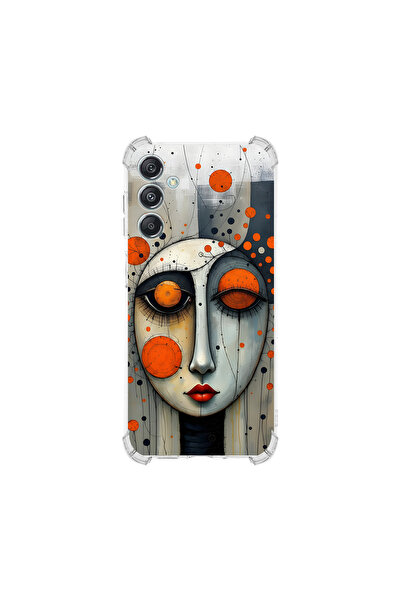 PrintiFy حافظة حماية للزوايا متوافقة مع هاتف سامسونج جالاكسي M35 بتصميم ميتام...