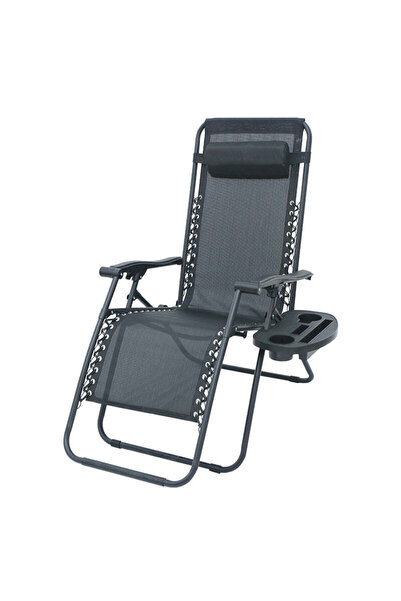 Vivendo Scaun sezlong Zero Gravity rabatabil 176x67x110 cm - plasa Teslin, pe...