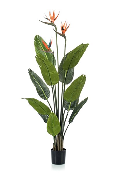 Noname Planta artificiala Strelitzia (Pasarea Paradisului), 3 flo...
