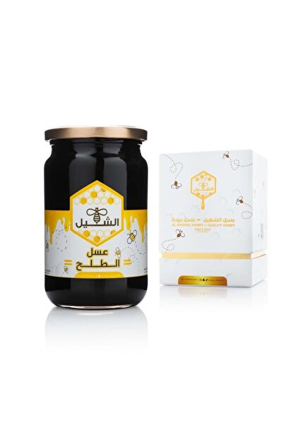 Al-Shuhail Honey عسل الطلح السعودي الفاخر من الشهيل، عسل 100% يملك لونًا عنبريًا داكنًا يميل للسواد | نص كيلو