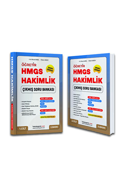 hukuk öğretir 2026 Öğretir HMGS & Hakimlik ÖSYM Çıkmış Soru Bankası Seti - 2 ...