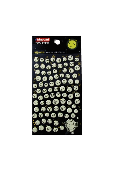 Bigpoint Sticker Crying and Laughing Faces X 15 Pieces