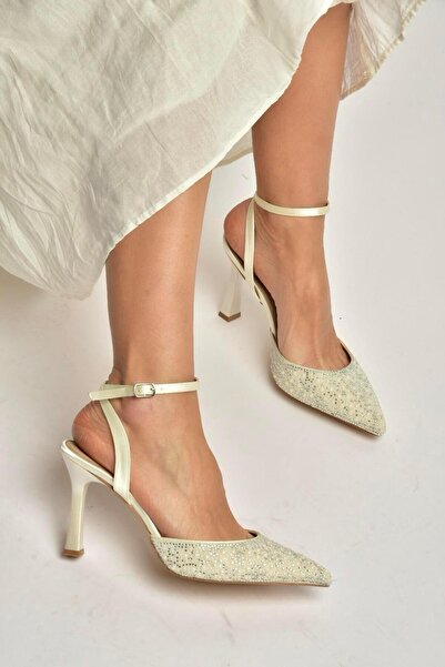 Fox Shoes U676417604 Skin Fabric Thin Heeled Women's Evening Dress Shoes