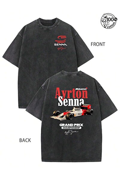 PENTHİLUS Ανδρικό μπλουζάκι με στάμπα από το 1988 F1 Champion Racing – 230G π...