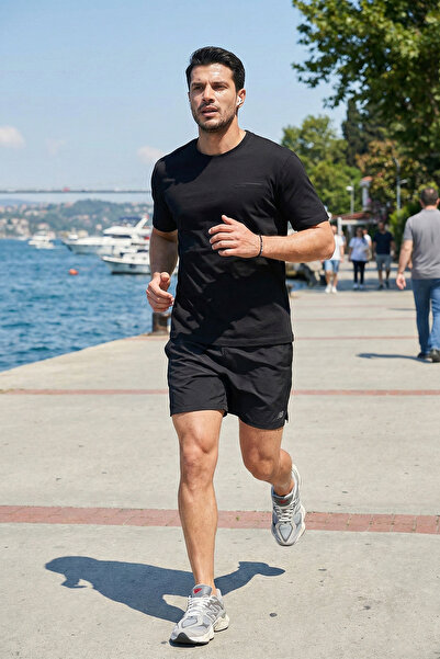 Buratti Памучна тениска с права кройка и обло деколте Мъжка тениска 5904095