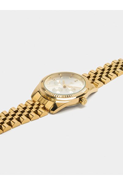 PARFOIS Kadın Paslanmaz Çelik Kayışlı Yuvarlak Saat