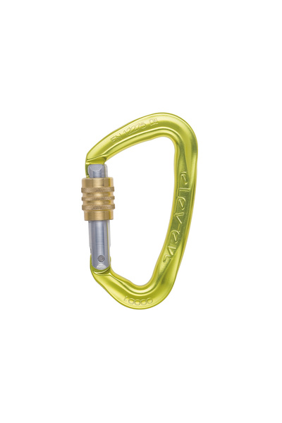 Austria Alpin Carabiner Eleven Id Alloy Sl Yellow Anodized 25Kn Ke13B-Y-Id