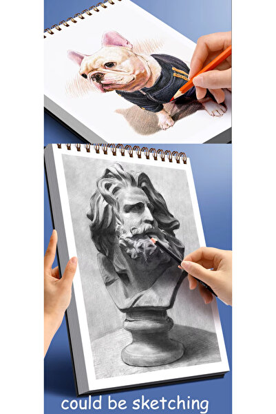 Vox Art A4 Marker Kalem Defteri-Sert Kapak, 60 Yaprak 130gr (Arkaya Geçirmez)