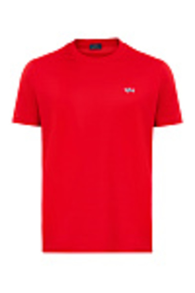 PAUL&SHARK Men's Regular Fit Ribbed Collar Metallic Logo Detailed Cotton Shor...