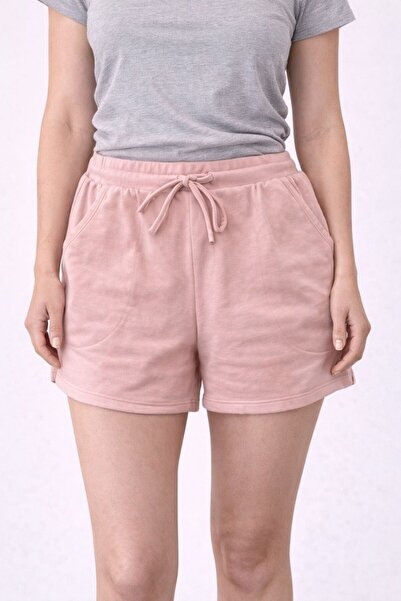 FBI Women's pink shorts with Elastic Waist and drawstring