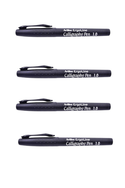 artline ERGOLİNE CALLİGRAPHY PEN 1.0 BLACK ( 4 Adet )