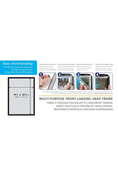 Eurographics Puzzle - Ramă din aluminiu pentru puzzle - 67,6 x 48,9 cm (Eurographics-8955-0115)