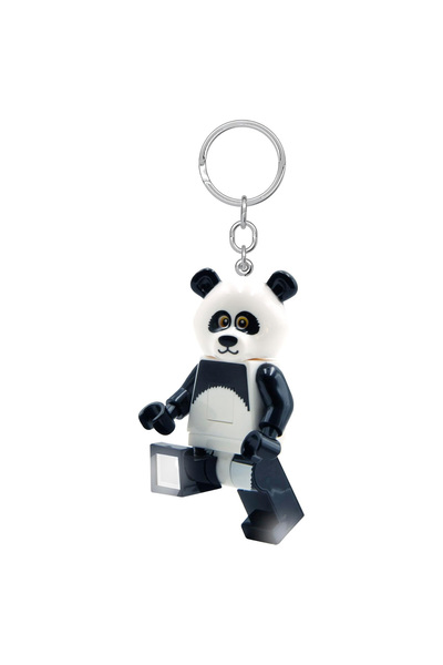 LEGO KE195H Panda Guy LED Işıklı Anahtarlık 7,6 cm Çanta Aksesuarı