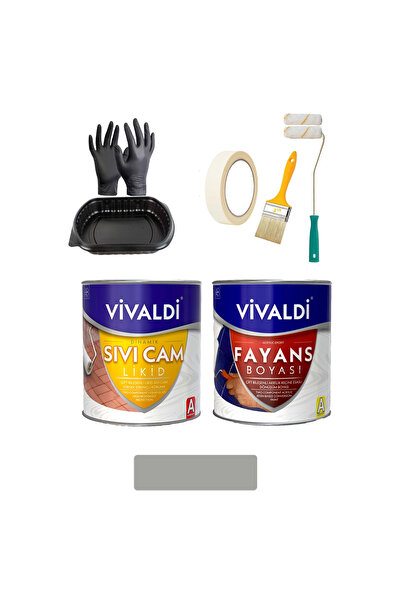 Vivaldi Fayans Boyası Seti Sıvı Cam Ve Uygulama Seti Mutfak,Mermer,Banyo,Tezg...