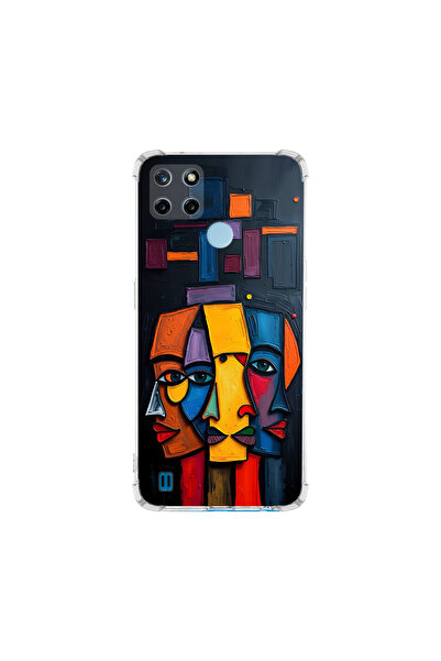 PrintiFy حافظة حماية للزوايا متوافقة مع Realme C25Y بتصميم Metamorphosis Trin...