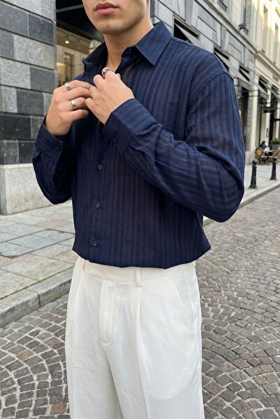 Livio Ferri Portela Men's 100% Cotton Premium Oversize Men's Shirt