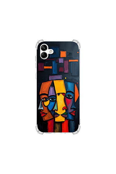 PrintiFy حافظة حماية للزوايا متوافقة مع هاتف سامسونج جالاكسي A04 بتصميم ميتام...