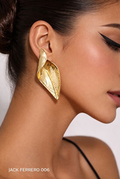 Jack Ferrero Gold Lumina Nail Earrings