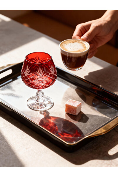 Margerie Crystal Goods Margerie Ara Bohemia Kristal El Kesimi Kadeh 250cc | K...