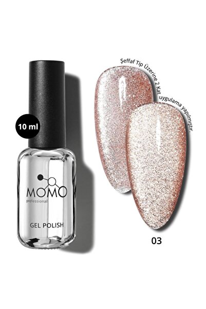 MOMO professional Kalıcı Oje Flash Cat Eye No.3, 10 ml