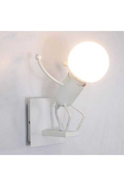 Vivendo Lampa metalica retro industriala tip humanoid, soclu E27, diverse mod...