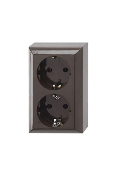Gao Socket, 2 Places, Brown
