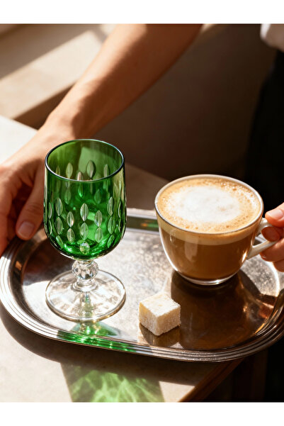 Margerie Crystal Goods كوب قهوة مارجيري رويال بوهيميا كريستال مقطوع يدويًا سع...