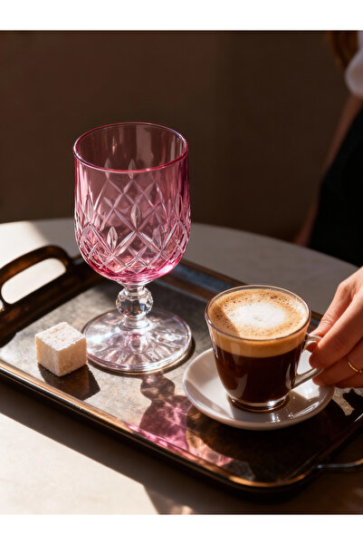 Margerie Crystal Goods كوب قهوة مارجيري أريا بوهيميا كريستال مقطوع يدويًا سعة...