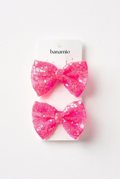 Banamio Set de 2 funde de dimensiune medie cu paiete și cataramă dublă