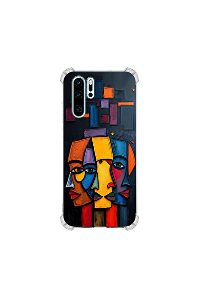 PrintiFy حافظة حماية للزوايا متوافقة مع هاتف هواوي P30 Pro بتصميم Metamorphos...