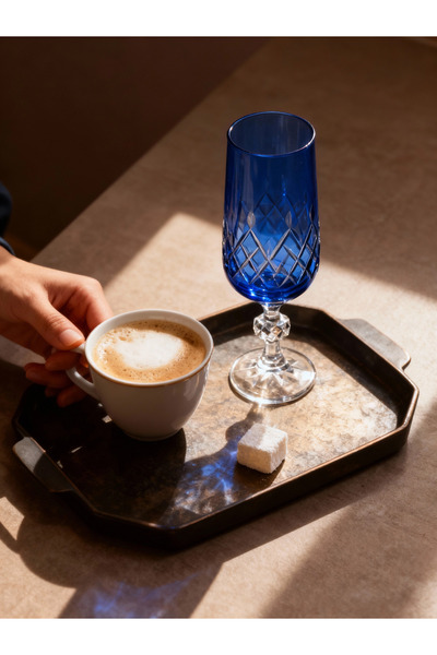 Margerie Crystal Goods كوب مارجيري أريا بوهيميا كريستال للقهوة والماء بسعة 18...