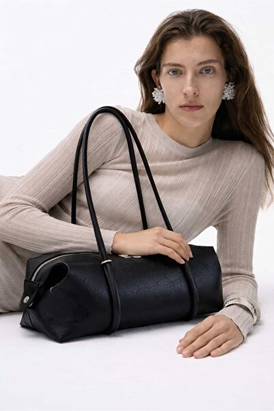 Yuka Atelier Solene Cylinder Faux Leather Shoulder Bag