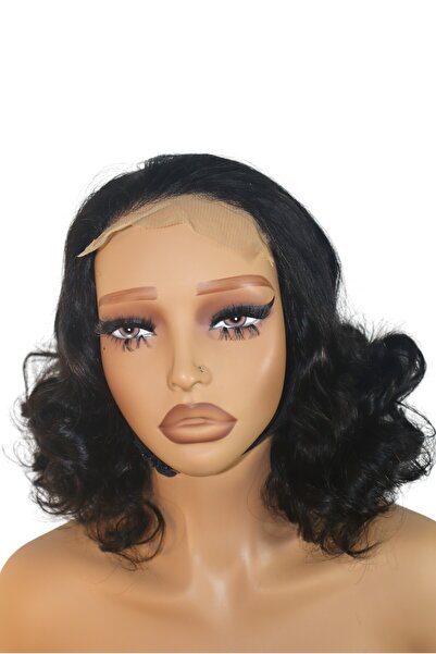 GOLEN Hair 12-Inch Bouncy Curls Wig – 100% Human Hair Short Bouncy Curls Wig