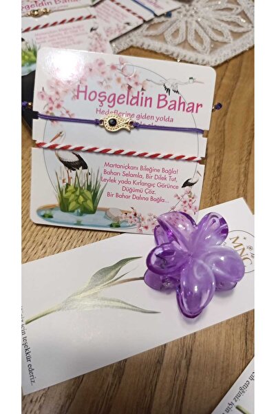 MNCLASSY Renkli İkili Marteniçka Bileklikler Ve Lotus Toka Seti