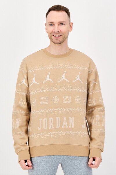 Nike Men Sportswear Fit Long Sleeve Outdoor Sweatshirt, Tan