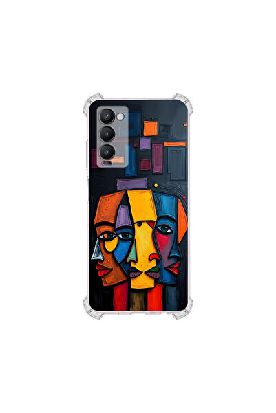 PrintiFy حافظة حماية للزوايا متوافقة مع هاتف Tecno Camon 18 بتصميم Metamorpho...