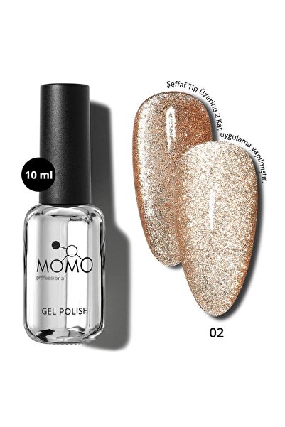 MOMO professional Kalıcı Oje Flash Cat Eye No.2, 10 ml