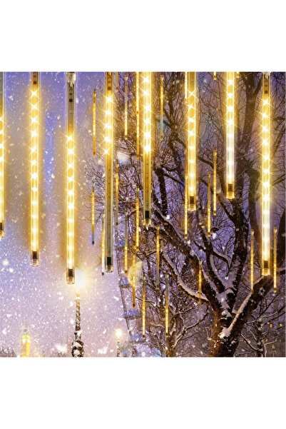 Vivendo Instalatie LED Tub Luminos Tip Ploaie Meteoriti Vivendo® – 8 Tuburi, ...