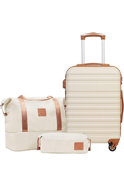 Coolife Suitcase Trolley Carry On Hand Cabin Luggage Hard Shell Travel Bag Li...