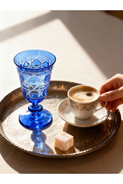 Margerie Crystal Goods Margerie Gloria El Kesme Kristal Kadeh 200cc | Kahve Y...