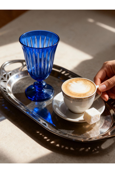 Margerie Crystal Goods كأس مارجيري ستيلا بتصميم مقطوع يدويًا سعة 200 سم مكعب ...