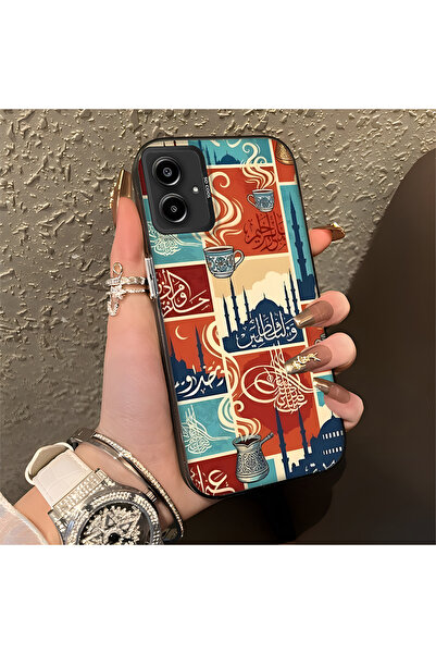 Hontinga حافظة هاتف سامسونج جالاكسي A06 متوافقة مع الحواف السيليكونية الصلبة ...