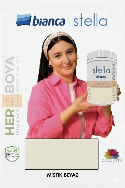 Bianca Stella Mutfak Tezgahı, Fayans ve Banyo Boyası - Ahşap. Mermer, PVC Boyası