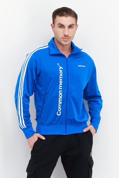 adidas Men Sportswear Fit Long Sleeves Training Jacket, Blue
