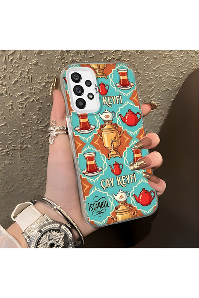 Hontinga حافظة هاتف سامسونج جالاكسي A73 متوافقة مع الحواف السيليكونية الصلبة ...