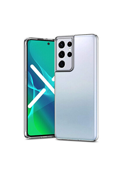 OEM Silicone protective case compatible with Samsung Galaxy S22 Ultra, Sheer