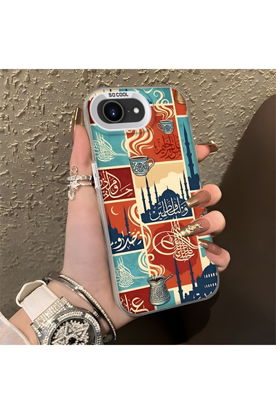 Hontinga iPhone 16E Compatible Silicone Edge Hard Back Anti-Fall Phone Case T...