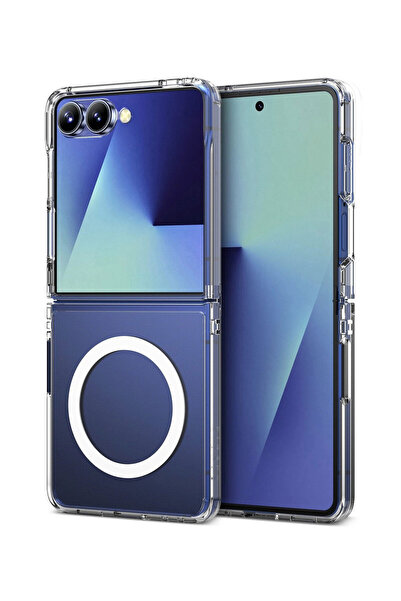 OEM ClearMag MagSafe Protective Case compatible with Samsung Galaxy Z Flip7 -...