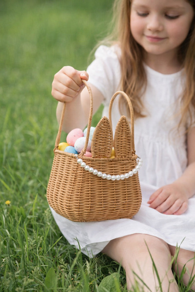 OEM WIVEN BASKET WITH HANDLES AND HANDLES 16*16*24CM